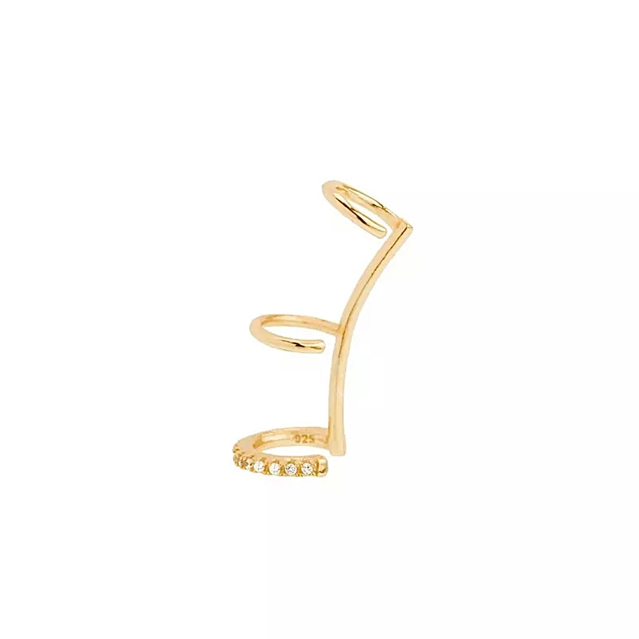 NEW! Triple Ear cuff- 14K Gold Over Sterling Silver