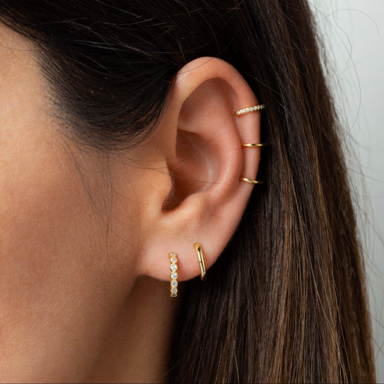 NEW! Triple Ear cuff- 14K Gold Over Sterling Silver